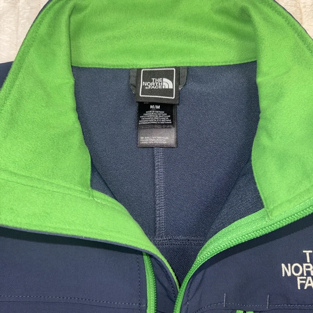 The‎ North Face Jacket Mens Med Blue Apex Pneumatic Softshell Windwall NWOT Mint